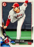 Ohtani, Shohei, Rookie, Flagship, 2018, Bowman, 49, Topps, RC, Rookie Of The Year, ROY, MVP, Pitcher, 2-Way, Japan, Japanese, Los Angeles, Angels, Anaheim, Strikeouts, Home Runs, Slugger, RC, Baseball, MLB, Baseball Cards