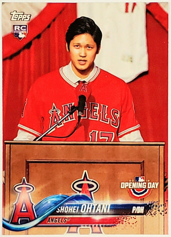 Shohei Ohtani Rookie 2018 Topps Opening Day #200, Angels MVP, Hot!