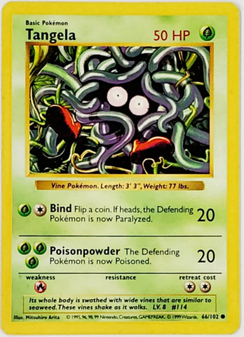 are shadowless pokemon cards rare Pokemon Tangela Shadowless 66/102 Shadowless Edition Base Set 1999 TCG – CardboardandCoins.com