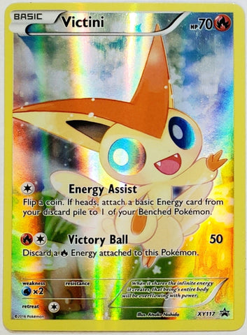 Pokemon Victini XY117 Full Art Holo Rare Black Star Promo Mythical 2016 Pokemon Victini XY117 Full Art Holo Rare Black Star Promo Mythical 2016