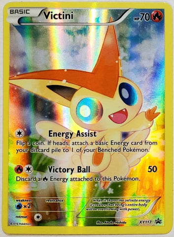 2016 Pokemon Xy Black Star Promo Xy117 Fa/Victini Promo-Mythical P.M. Coll. | Ozzie Collectables 2016 Pokemon Xy Black Star Promo Xy117 Fa/Victini Promo-Mythical P.M. Coll. | Ozzie Collectables