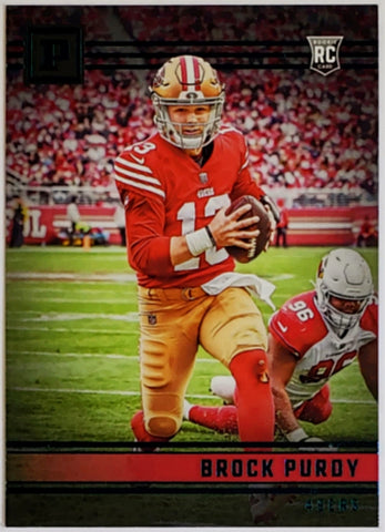 Purdy, Brock, Rookie, Teal, Variation, 2022, Panini, Chronicles, PA-19, RC, Quarterback, QB, San Francisco, 49ers, Niners, Super Bowl, Football, RC, Hobby, NFL, Football Cards