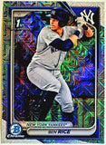 Rice, Ben, Rookie, 1st Bowman, First, Mojo, Refractor, Mega, Mega Box, Variation, 2024, Bowman, Chrome, Prospects, BCP186, BCP-186, Topps, RC, Prospect, New York, Yankees, Bronx, Bombers, Home Runs, Slugger, RC, Collectible, Baseball, MLB, Baseball Cards