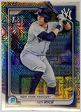 Rice, Ben, Rookie, 1st Bowman, First, Mojo, Refractor, Mega, Mega Box, Variation, 2024, Bowman, Chrome, Prospects, BCP186, BCP-186, Topps, RC, Prospect, New York, Yankees, Bronx, Bombers, Memorabilia, Collectibles, Home Runs, Slugger, RC, Baseball, MLB, Baseball Cards