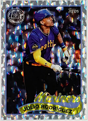 Rodriguez, Julio, Foilboard, Mega Box, Monster, Exclusive, Refractor, 1989, Retro, Insert, JRod, J-Rod, 2024, Topps, 89B-66, 89B66, Rookie Of The Year, ROY, Home Run Derby, Seattle, Mariners, Home Runs, Slugger, RC, Baseball, MLB, Baseball Cards