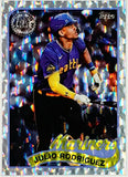 Rodriguez, Julio, Foilboard, Mega Box, Monster, Exclusive, Refractor, 1989, Retro, Insert, JRod, J-Rod, 2024, Topps, 89B-66, 89B66, Rookie Of The Year, ROY, Home Run Derby, Seattle, Mariners, Home Runs, Slugger, RC, Baseball, MLB, Baseball Cards