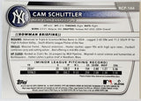 Schlittler, Cam, Rookie, Cameron, 1st Bowman, First, Mojo, Refractor, Mega, Mega Box, Variation, 2025, Bowman, Chrome, Prospects, BCP166, BCP-166, Topps, RC, Prospect, Draft, New York, Yankees, Bronx, Bombers, Memorabilia, Collectibles, Pitcher, Strikeouts, Ks, Baseball, MLB, RC, Baseball Cards