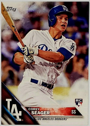 Seager, Corey, Rookie, Flagship, 2016, Topps, 85, RC, Rookie Of The Year, ROY, World Series MVP, WS MVP, NLCS MVP, All-Star, World Series, Champion, Champ, Title, Los Angeles, Dodgers, Texas, Rangers, Home Runs, Slugger, RC, Baseball