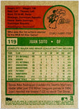 Soto, Juan, 1975 Topps, Retro, 2019, Topps, Archives, 119, World Series, Washington, Nationals, San Diego, Padres, Yankees, Home Runs, Slugger, RC, Baseball, MLB, Baseball Cards