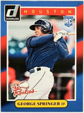 Springer, George, Rookie, Flagship, 2014, Donruss, The Rookies, 32, Panini, RC, Houston, Astros, Toronto, Blue Jays, World Series, Memorabilia, Collectible, Home Runs, Slugger, RC, Baseball, MLB, Baseball Cards