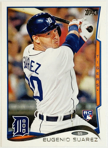 Suarez, Eugenio, Rookie, Flagship, 2014, Topps, Update, U-96, RC, All-Star, Speed, Power, Detroit, Tigers, Arizona, Diamondbacks, Dbacks, Seattle, Mariners, Cincinnati, Reds, Collectible, Home Runs, Slugger, RC, Baseball, MLB, Baseball Cards