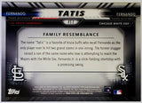 Tatis Jr, Tatis, Fernando, Rookie, Family, Tree, Resemblance, 2016, Bowman, Draft, FT-T, RC, Topps, Phenom, El Nino, All-Star, Stolen Bases, Speed, Power, Chicago, White Sox, Cardinals, Sr, Senior, San Diego, Padres, Home Runs, Slugger, RC, Baseball