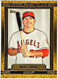 Trout, Mike, Rookie Class, Upper Class, Gold, Foil, Insert, 2014, Topps, UC-2, UC2, MVP, Rookie Of The Year, ROY, All-Star, WAR, Stolen Bases, Speed, Power, Los Angeles, Angels, Anaheim, Memorabilia, Collectibles, Home Runs, Slugger, RC, Baseball, MLB, Baseball Cards