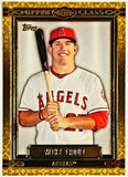 Trout, Mike, Rookie Class, Upper Class, Gold, Foil, Insert, 2014, Topps, UC-2, UC2, RC, ROY, MVP, All-Star, On Base Percentage, Gold Glove, OBP, OPS, WAR, Stolen Bases, Steals, Los Angeles, Angels, Anaheim, Home Runs, Slugger, RC, Baseball, MLB, Baseball Cards