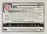 Volpe, Anthony, Rookie, 1st Bowman, First, Mojo, Refractor, Mega, Mega Box, Variation, 2020, Bowman, Chrome, Prospects, BCP139, BCP-139, Topps, RC, Prospect, New York, Yankees, Bronx, Bombers, Home Runs, Slugger, RC, Collectible, Baseball, MLB, Baseball Cards