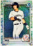 Volpe, Anthony, Rookie, 1st Bowman, First, Mojo, Refractor, Mega, Mega Box, Variation, 2020, Bowman, Chrome, Prospects, BCP139, BCP-139, Topps, RC, Prospect, New York, Yankees, Bronx, Bombers, Home Runs, Slugger, RC, Collectible, Baseball, MLB, Baseball Cards