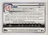 Volpe, Anthony, Rookie, 1st Bowman, First, Mojo, Refractor, Mega, Mega Box, Variation, 2020, Bowman, Chrome, Prospects, BCP139, BCP-139, Topps, RC, Prospect, New York, Yankees, Bronx, Bombers, Memorabilia, Collectibles, Home Runs, Slugger, RC, Collectible, Baseball, MLB, Baseball Cards