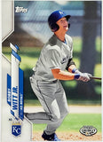 Witt, Jr, Bobby, Rookie, 2020, Topps, Pro Debut, PD-50, PD50, RC, 1st Round, First Round, Pick, Overall, Kansas City, Royals, Speed, Power, Stolen Bases, Steals, Home Runs, Slugger, RC, Baseball, MLB, Baseball Cards