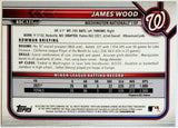 Wood, James, Rookie, Blue, Sapphire, Refractor, Variation, 2022, Bowman, Chrome, Draft, BDC-171, BDC171, Topps, RC, Prospect, Washington, Nationals, Stolen Bases, Memorabilia, Collectibles, Home Runs, Slugger, RC, Baseball, MLB, Baseball Cards