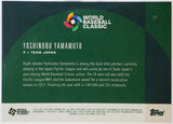 Yamamoto, Yoshinobu, Rookie, Yoshi, 2023, Topps, World Baseball Classic, Global Stars, 27, RC, Japan, Japanese, World Baseball Classic, WBC, Team Japan, World Series, Pitcher, Los Angeles, Dodgers, Memorabilia, Collectibles, Pitcher, Strikeouts, Ks, Baseball, MLB, RC, Baseball Cards