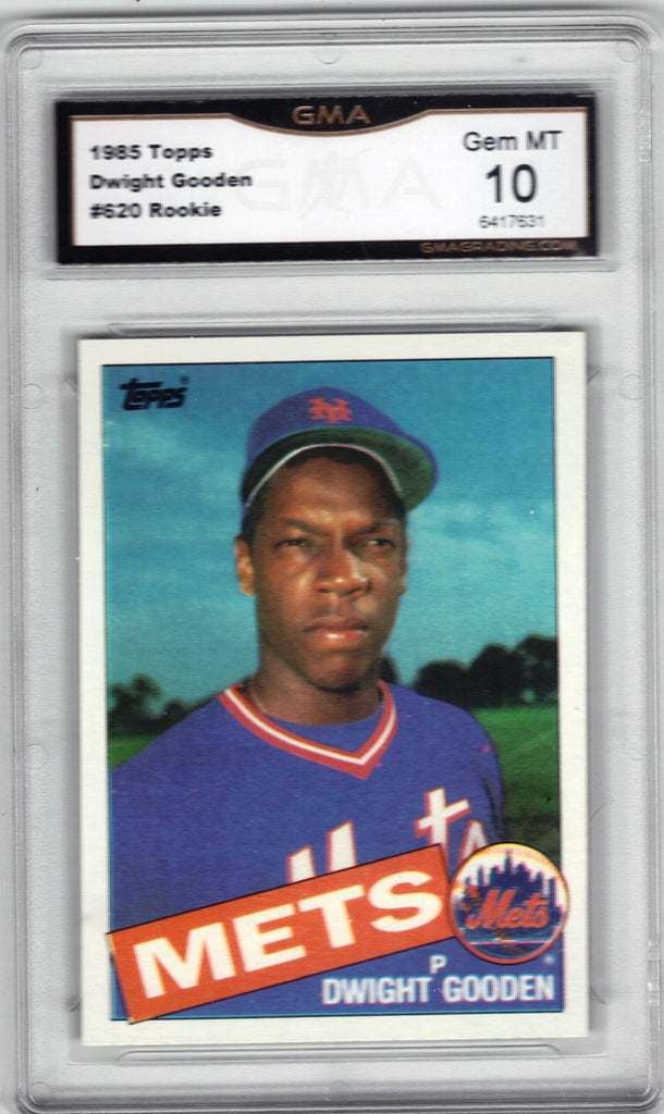 Graded 10 Dwight Gooden Rookie 1985 Topps #620 ROY, New York Mets