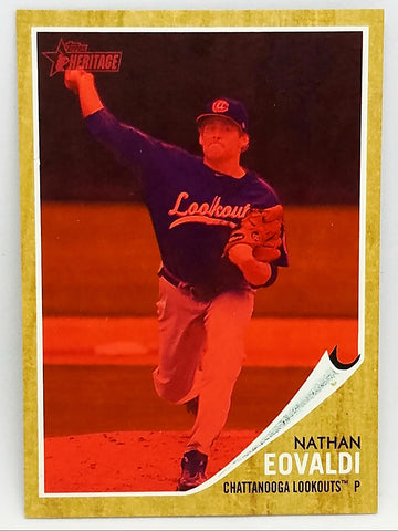Nathan Eovaldi Rookie SP "Red Tint" 2011 Topps Heritage Minors #107