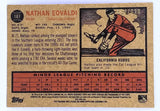 Nathan Eovaldi Rookie SP "Red Tint" 2011 Topps Heritage Minors #107