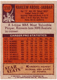 Kareem Abdul-Jabbar, Topps, Basketball Card, Los Angeles, L.A. Lakers, NBA, Scoring