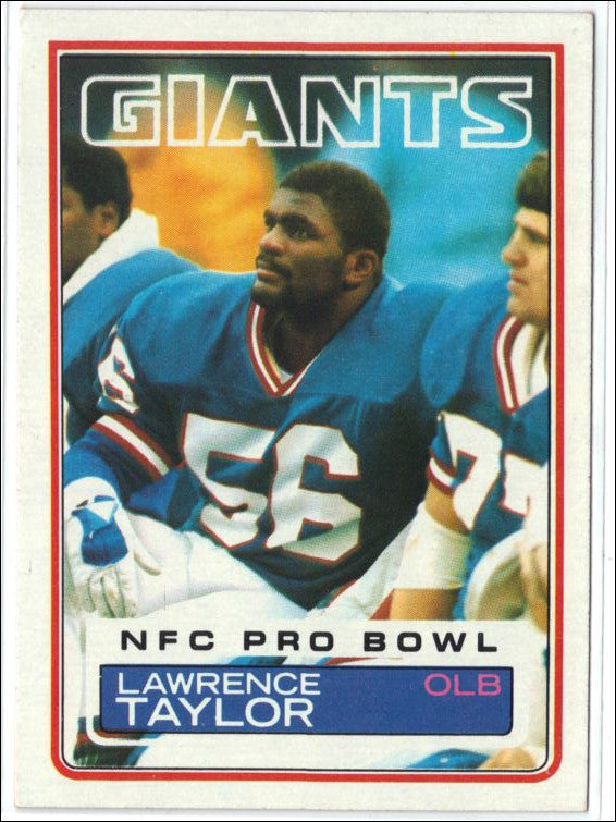 Lawrence Taylor 1983 Topps Sticker #28 - New York Giants, Hall of