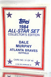 Sport_Baseball, Company_Topps, Company_ ALL, Team_Atlanta Braves, Graded-By_CardboardandCoins, Murphy, Dale, Braves, Atlanta, Glossy, All-Star, Collector's Edition, Gloss, Redemption, Mail-in, Send-in, Exclusive, Limited, Rare, Baseball Card, Topps, 1984