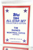 Sport_Baseball, Company_Topps, Company_ ALL, Team_Montreal Expos, Graded-By_CardboardandCoins, Raines, Tim, Expos, Montreal, Glossy, All-Star, Collector's Edition, Gloss, Redemption, Mail-in, Send-in, Exclusive, Limited, Rare, Baseball Card, Topps, 1984