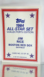 Sport_Baseball, Company_Topps, Company_ ALL, Team_Boston Red Sox, Graded-By_CardboardandCoins, Rice, Jim, Red Sox, Boston, Glossy, All-Star, Collector's Edition, Gloss, Redemption, Mail-in, Send-in, Exclusive, Limited, Rare, Baseball Card, Topps, 1984