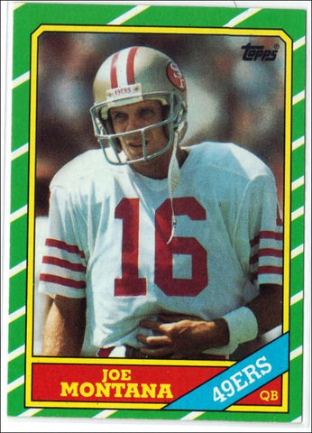 Joe Montana 1986 Topps #156 HOF QB San Francisco 49ers MVP Super Bowl –  CardboardandCoins.com