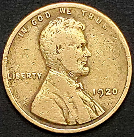 1920, Lincoln, Wheat, Cent, Coin, Penny, 1920-P, Philadelphia, Mint, P, Detail, Lines, Early, Roaring 20s, Roaring Twenties, Era, Low Mintage, Semi, Key Date, Mintmark, Copper, Wheatie, Wheat Ears, Detail, Wheat Back, Vintage, Rare, Metal, Antique, Collectible, Memorabilia, Invest, Hobby, Coins