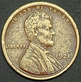 1921, Lincoln, Wheat, Cent, Coin, Penny, 1921-P, Philadelphia, Mint, P, Roaring Twenties, Roaring 20s, Detail, Lines, Low Mintage, Key Date, Mintmark, Copper, Wheatie, Wheat Ears, Detail, Wheat Back, Vintage, Rare, Metal, Collectible, Memorabilia, Invest, Hobby, Coins