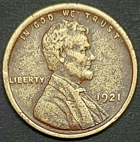 1921, Lincoln, Wheat, Cent, Coin, Penny, 1921-P, Philadelphia, Mint, P, Roaring Twenties, Roaring 20s, Detail, Lines, Low Mintage, Key Date, Mintmark, Copper, Wheatie, Wheat Ears, Detail, Wheat Back, Vintage, Rare, Metal, Collectible, Memorabilia, Invest, Hobby, Coins