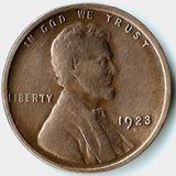 1923-S, Lincoln, Wheat, Cent, Coin, Penny, 1923, San Francisco, Mint, S, Detail, Lines, Early, Roaring 20s, Roaring Twenties, Era, Low Mintage, Semi, Key Date, Mintmark, Copper, Wheatie, Wheat Ears, Detail, Wheat Back, Vintage, Rare, Metal, Antique, Collectible, Memorabilia, Invest, Hobby, Coins