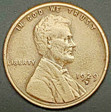 1929-D, 1929, Lincoln, Wheat, Cent, Penny, Coin, Detail, Lines, Suit, Hair, Ears, Denver, Mint, Mint-Mark, Mintmark, Collectible, Copper, Wheat Cent, Collect, Numismatic, Hobby, Coins