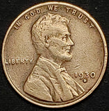 1930-D, Lincoln, Wheat, Cent, Coin, Penny, 1930, Denver, Mint, D, Great Depression Era, Low Mintage, Semi, Key Date, Mintmark, Copper, Wheatie, Wheat Ears, Detail, Wheat Back, Vintage, Rare, Metal, Antique, Collectible, Memorabilia, Invest, Hobby, Coins