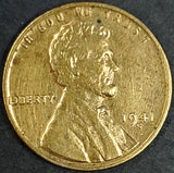 1941-S, Lincoln, Wheat, Cent, Coin, Penny, 1941, San Francisco, Mint, S, Detail, Lines, Early, WWII, World War II, Era, Low Mintage, Semi, Key Date, Mintmark, Copper, Wheatie, Wheat Ears, Detail, Wheat Back, Vintage, Rare, Metal, Antique, Collectible, Memorabilia, Invest, Hobby, Coins