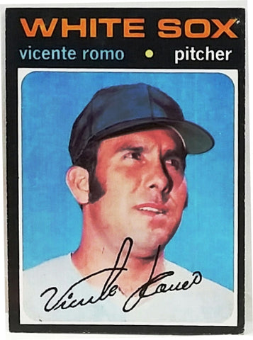 RARE 1971 Topps #723 Short Print (SP) High #Vicente Romo, Pitcher, White Sox VG-EX+, CardboardandCoins.com