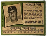 RARE 1971 Topps #723 Short Print (SP) High #Vicente Romo, Pitcher, White Sox VG-EX+, CardboardandCoins.com