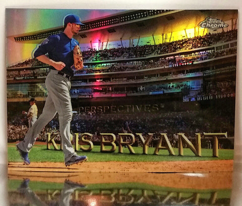 2016 Topps Chrome PC-7 Kris Bryant Refractor, Perspectives Rookie RC World Series Cubs, CardboardandCoins.com
