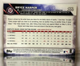 2016 Topps Chrome #200 Bryce Harper Refractor RARE Washington Nationals MVP '15, CardboardandCoins.com