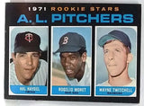 RARE 1971 Topps #692 Short-Print (SP) High #AL Rookie Star Pitchers (Haydel, Moret, Twitchell) VG-EX+, CardboardandCoins.com