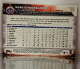 2016 Topps Chrome #73 Noah Syndergaard Future Star REFRACTOR THOR RC Mets, CardboardandCoins.com