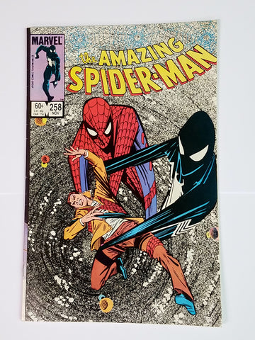 Amazing Spider-Man, 258, Marvel, Spiderman, Black Cat, Symbiote, Black Suit, Comic Book, Comics, Vintage, Book, Collect, Trading, Collectibles
