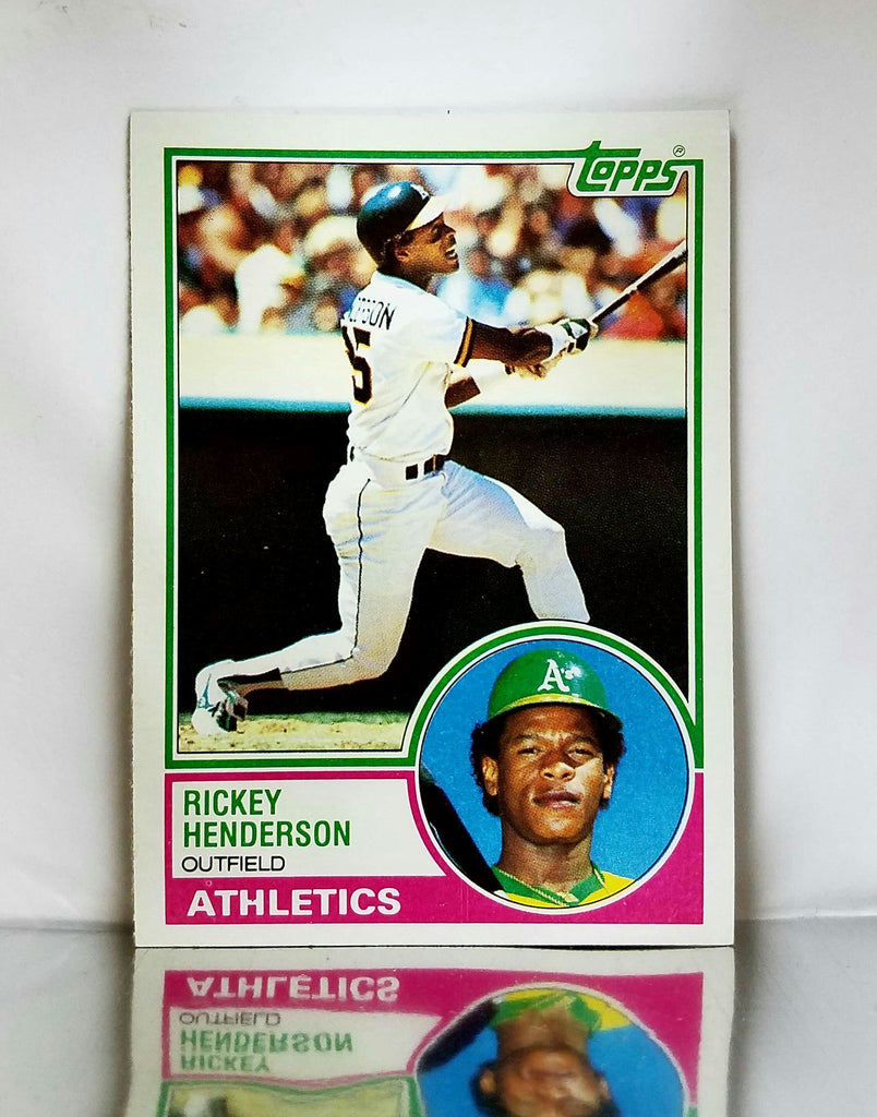 Rickey Henderson 1983 Topps #180 HOF Oakland A's All-Time Stolen Bases –