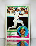 1983 Topps #180 Rickey Henderson, HOF, All-Time Stolen Base Leader, Oakland Athletics, A's, Graded NM-MT, CardboardandCoins.com