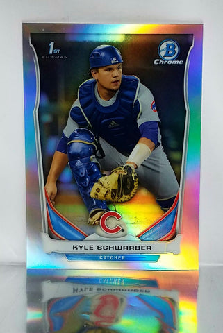 2014 Bowman Chrome Draft Kyle Schwarber ROOKIE REFRACTOR CDP2 Cubs World Series, CardboardandCoins.com